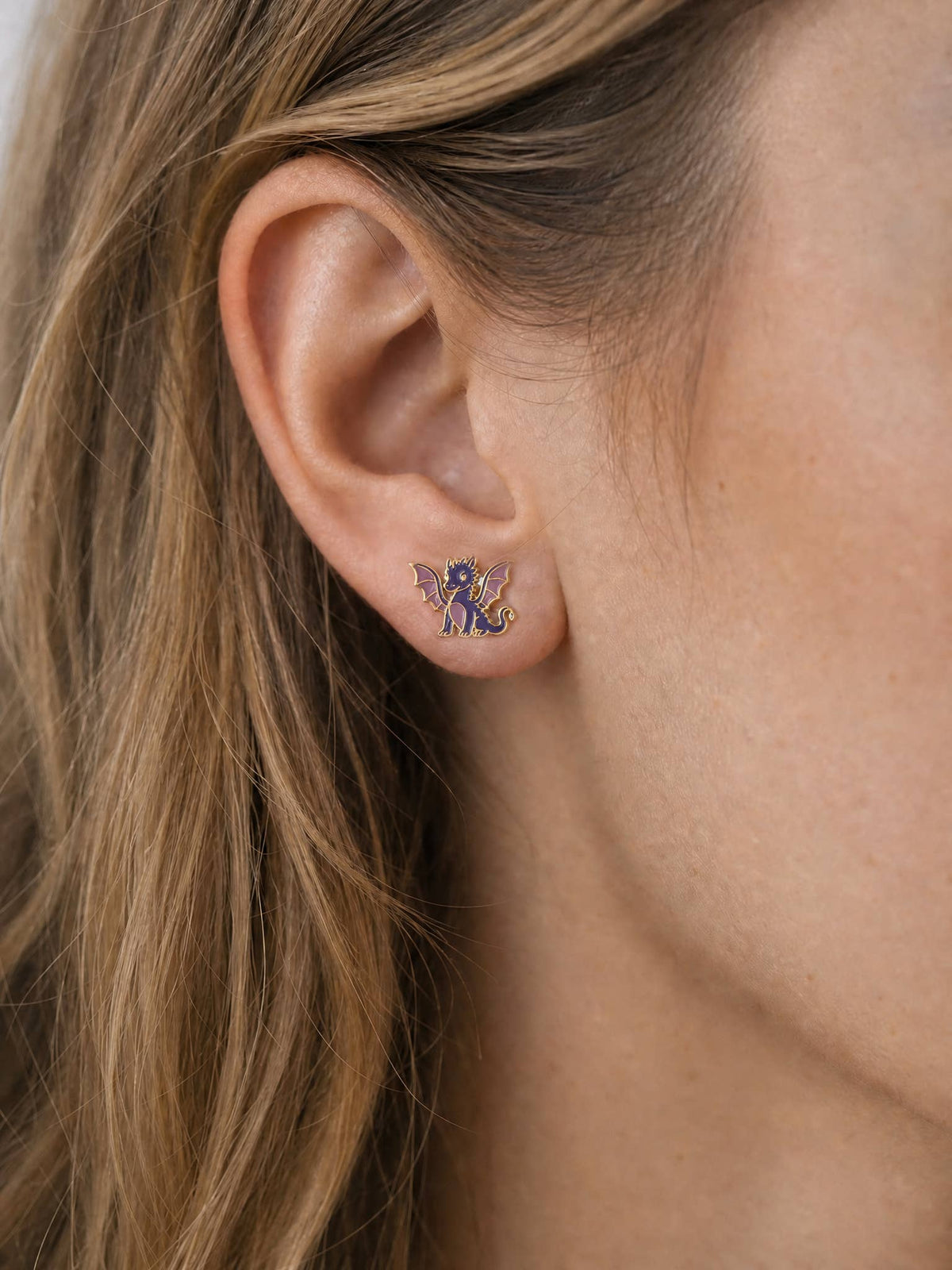 Dragon & Fantasy Books Earring Studs
