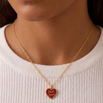 Book Lover Necklace 18k Gold Plated