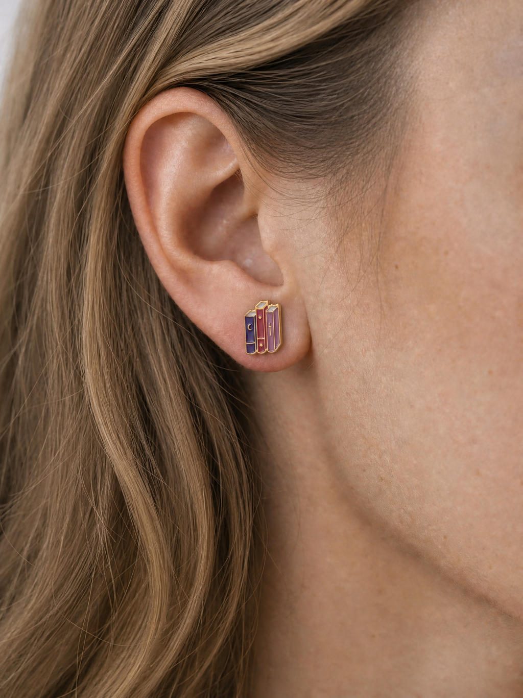Dragon & Fantasy Books Earring Studs