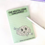 The Mental Load Unloaded Notepad, Funny Sassy Desk Accessory