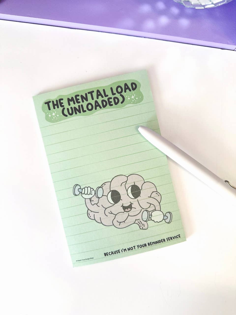 The Mental Load Unloaded Notepad, Funny Sassy Desk Accessory