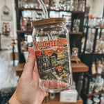 Halloweentown Glass Can Cup