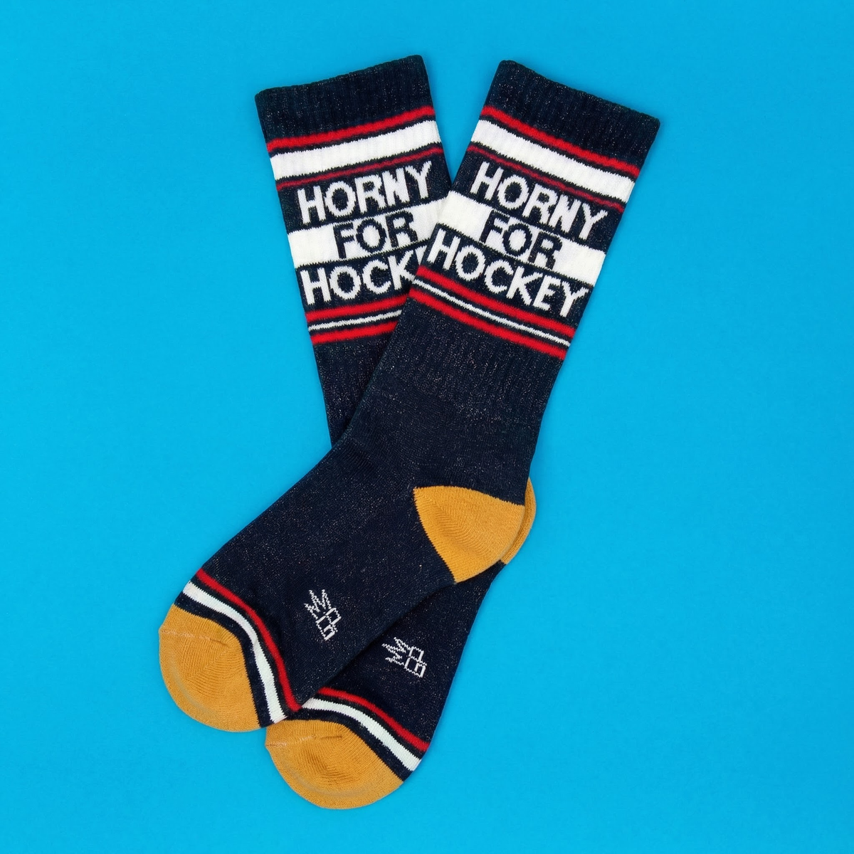 Horny For Hockey Gym Crew Socks