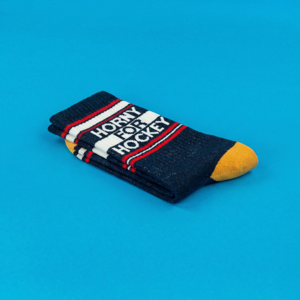 Horny For Hockey Gym Crew Socks