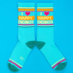 I ❤️ Happy Endings Gym Crew Socks