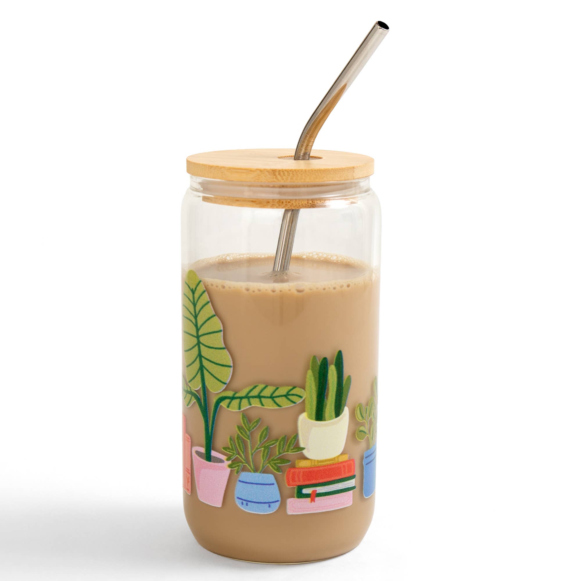 Potted Plants Glass Can