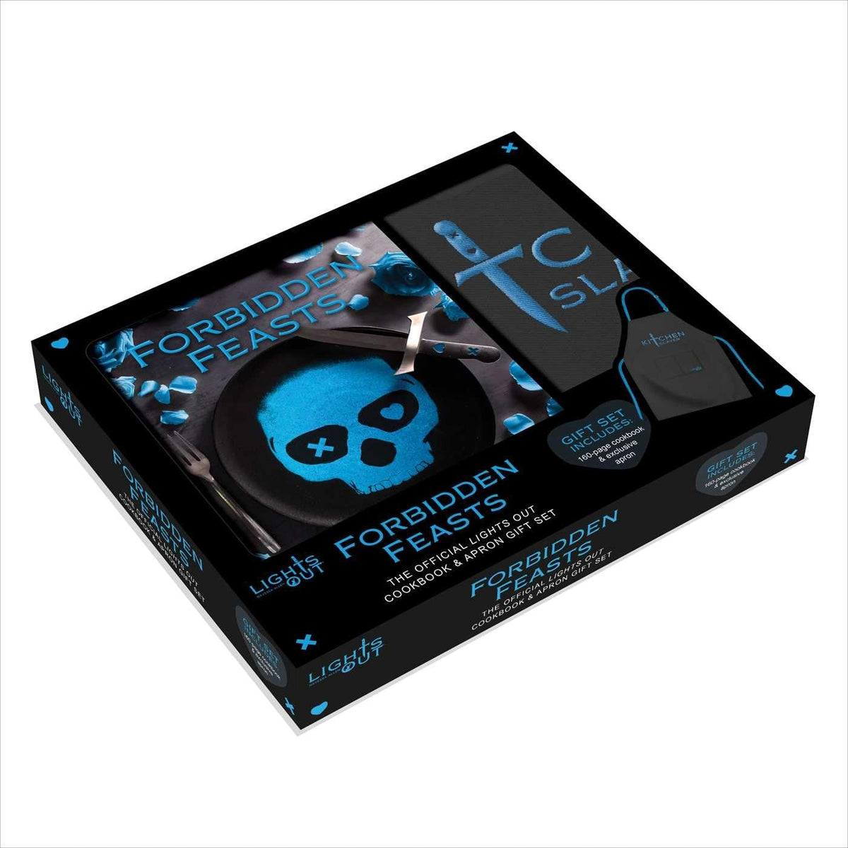 Forbidden Feasts: The Official Lights Out Cookbook and Apron Gift Set - by Navessa Allen (Hardcover)