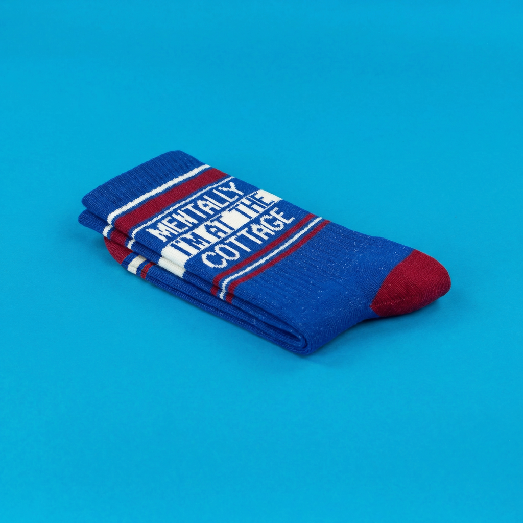 Mentally I'm At The Cottage Gym Crew Socks
