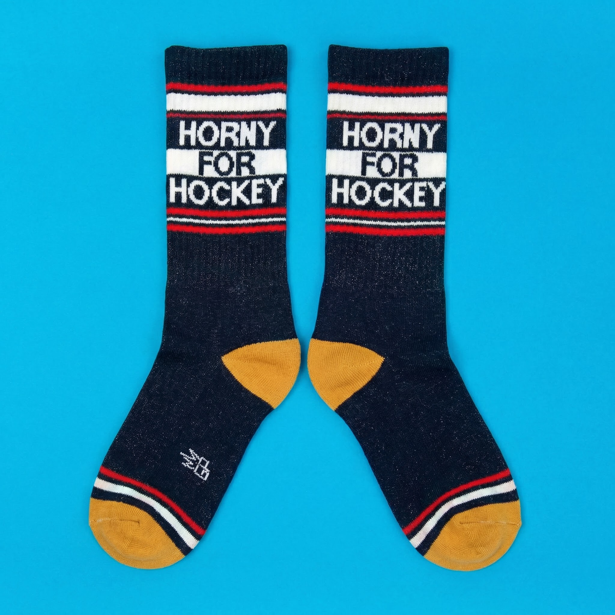 Horny For Hockey Gym Crew Socks